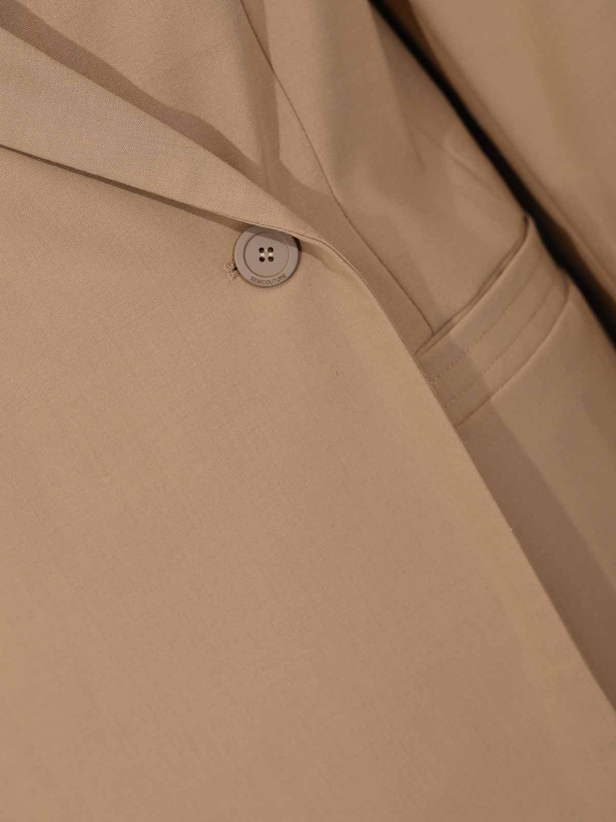 Double-breasted Dulcinea jacket in cool wool Y6SI10V590 (SEMICOUTURE / ブレザー・ジャケット ) | SEMICOUTURE (セミクチュール)(2)