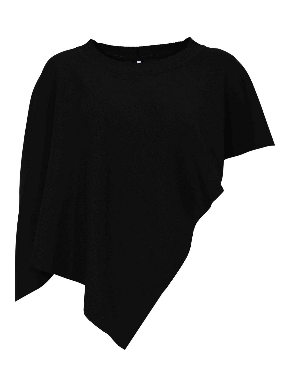 Lila Cape In Black Viscose Knit F6SA14Y690 (LIVIANA CONTI / ニット・セーター・カーディガン ) | LIVIANA CONTI (リビアナ コンティ)