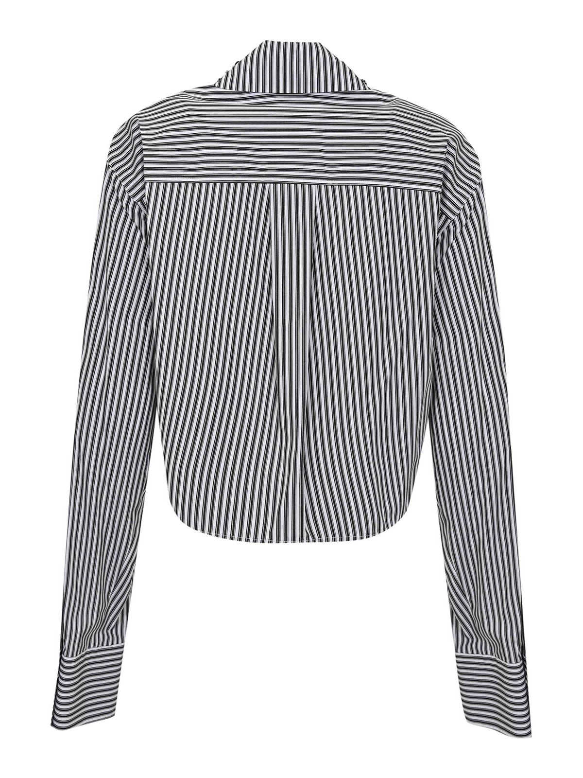 Spxquagga Crop Shirt In Striped Cotton Poplin 26121110116E15 (Sportmax / シャツ・ブラウス ) | Sportmax (スポーツマックス)(1)