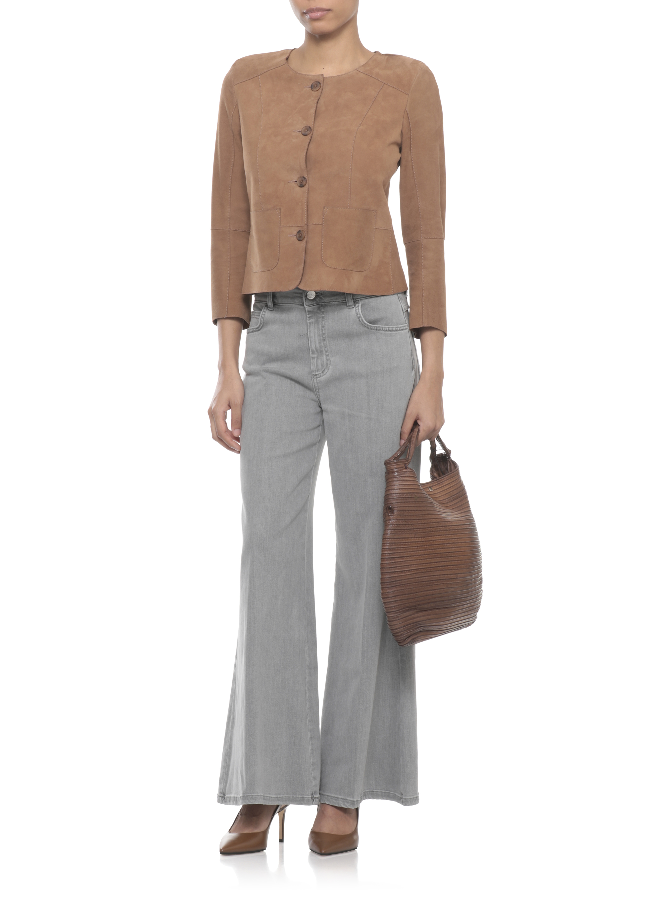 Bully Jackets Brown 6503SUEGS400NOCCIOLA (BULLY / レザー&ファージャケット・コート ) | BULLY (ブリー)(1)