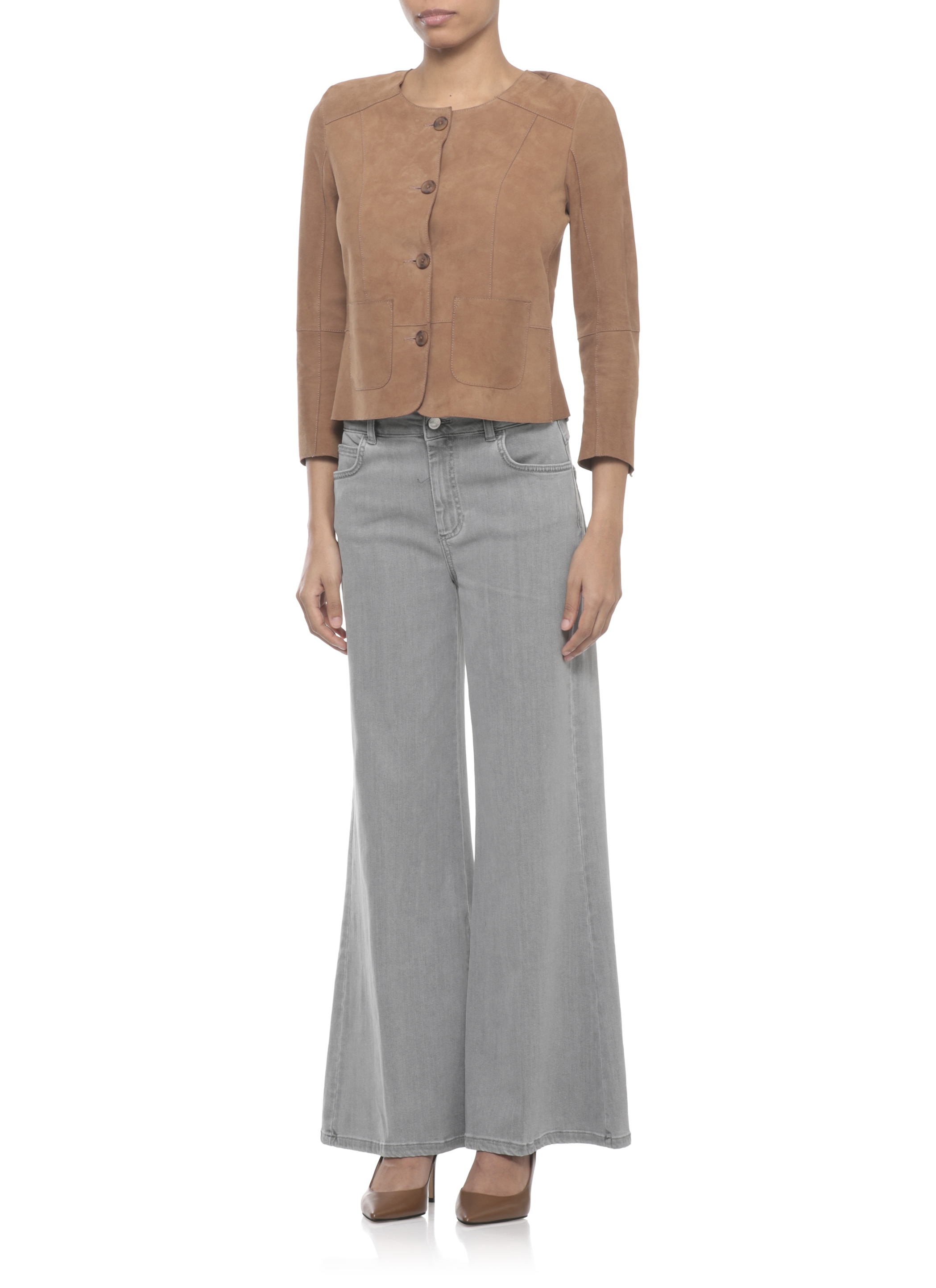 Bully Jackets Brown 6503SUEGS400NOCCIOLA (BULLY / レザー&ファージャケット・コート ) | BULLY (ブリー)(2)