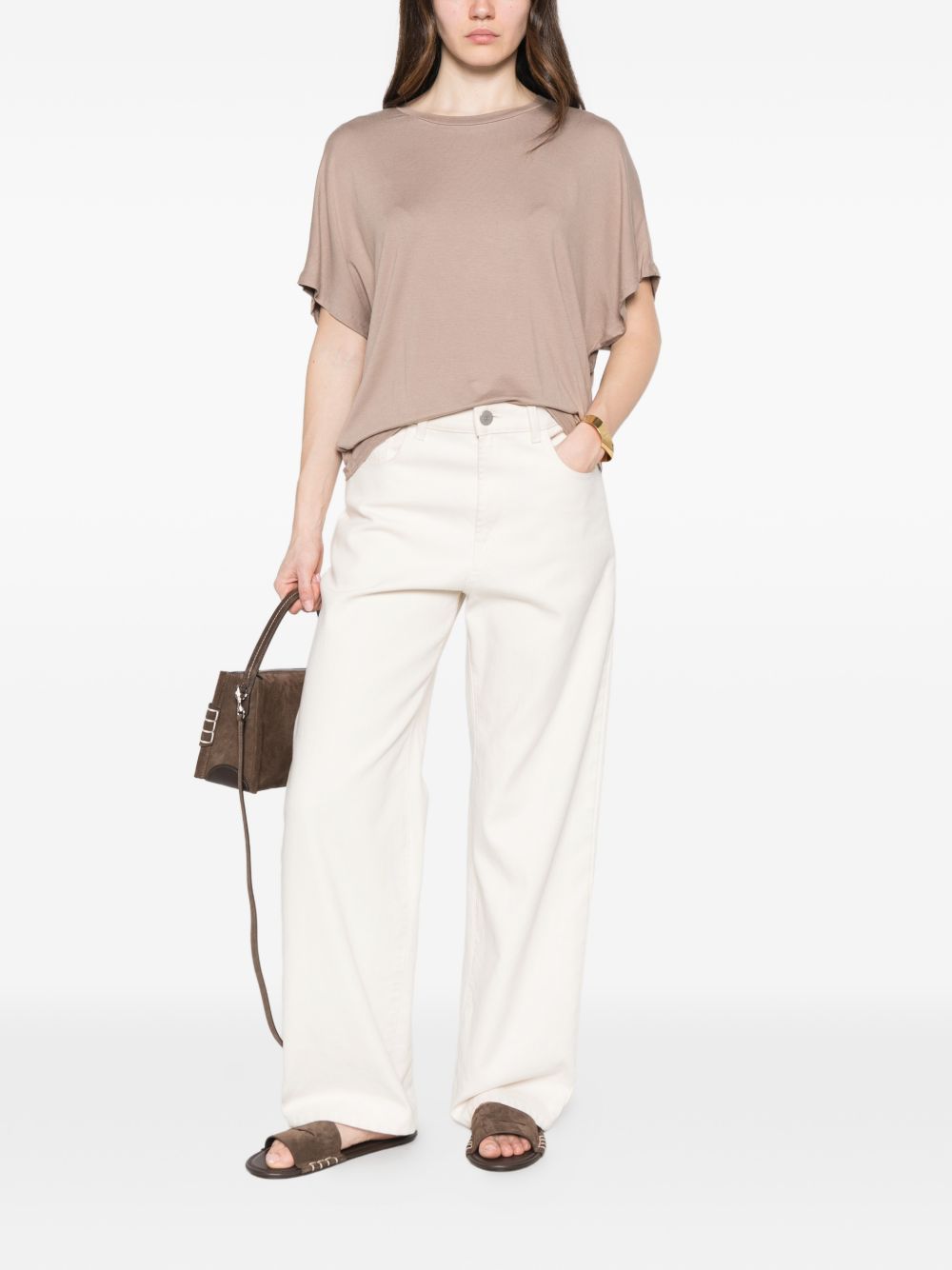 Majestic Filatures T-shirts and Polos Brown E26M001FT11051076 (MAJESTIC FILATURES / Tシャツ・カットソー ) | MAJESTIC FILATURES (マジェスティック フィラチュール)(2)