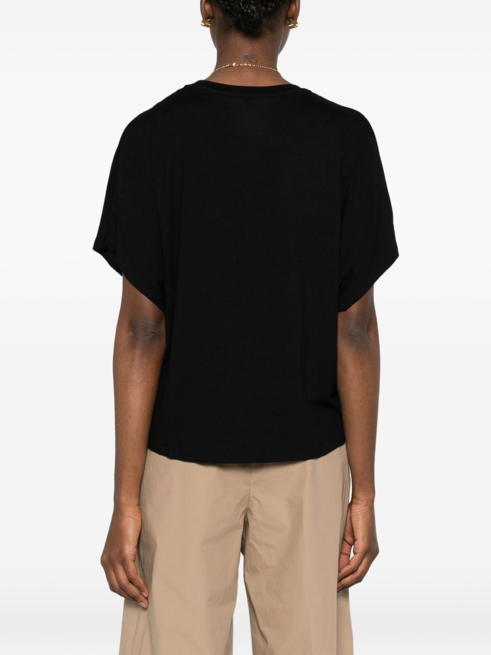 Majestic Filatures T-shirts and Polos Black E26M001FT1105002 (MAJESTIC FILATURES / Tシャツ・カットソー ) | MAJESTIC FILATURES (マジェスティック フィラチュール)(1)