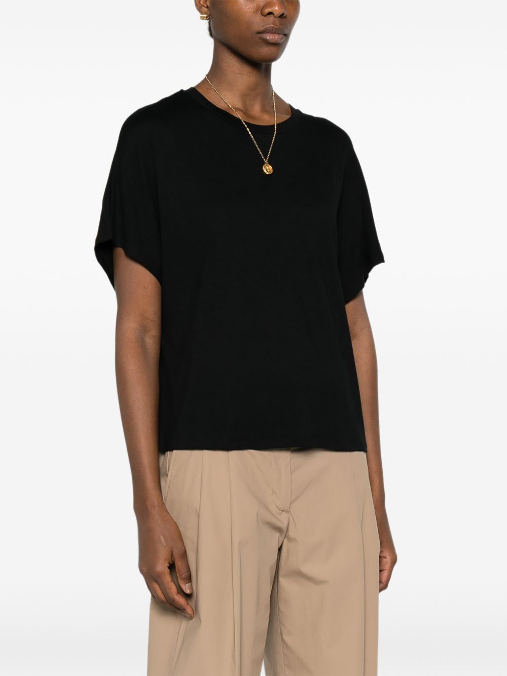 Majestic Filatures T-shirts and Polos Black E26M001FT1105002 (MAJESTIC FILATURES / Tシャツ・カットソー ) | MAJESTIC FILATURES (マジェスティック フィラチュール)(4)