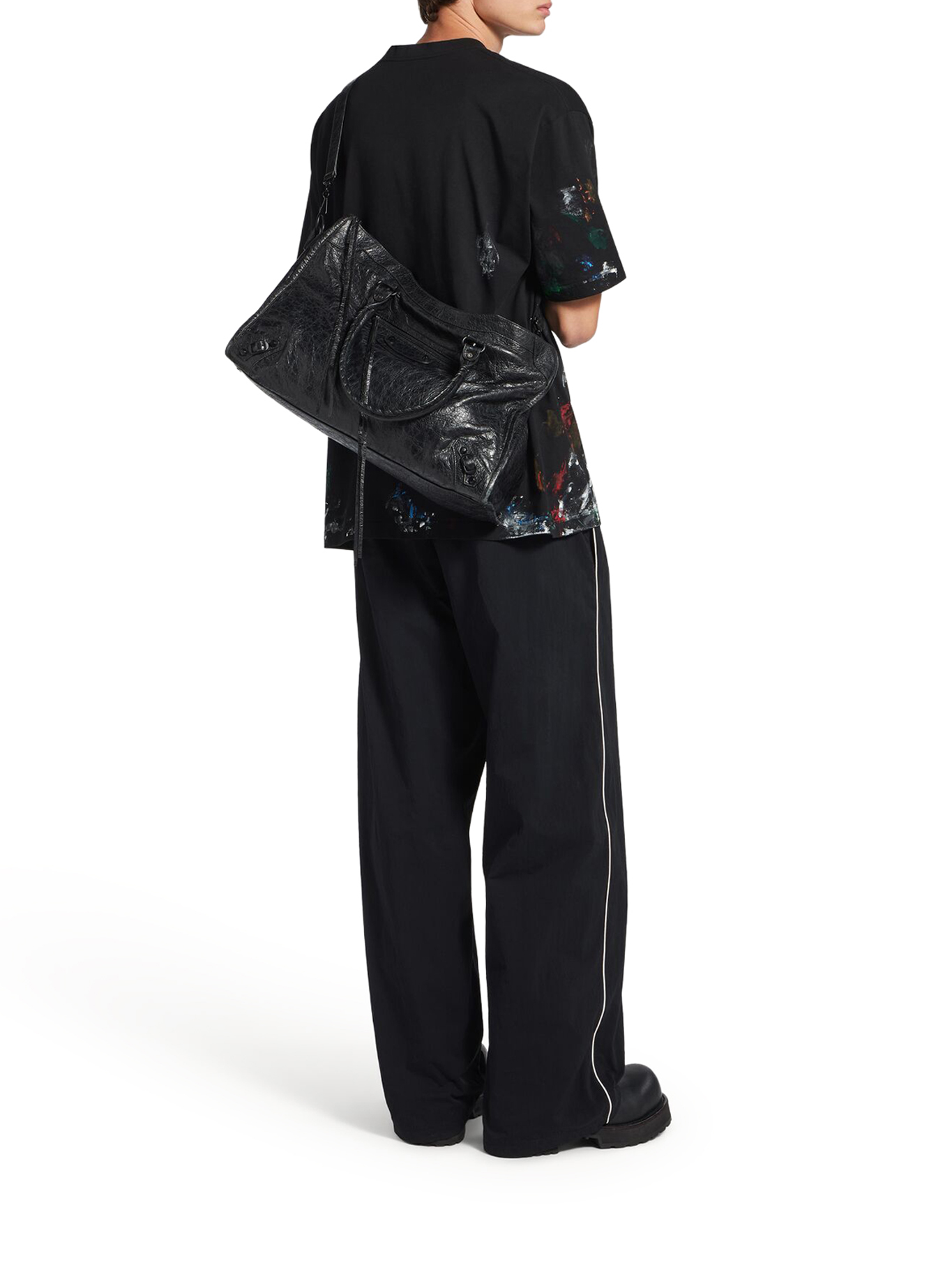 LE CITY LARGE BAG IN BLACK 8657652ACME1000 (Balenciaga / ハンドバッグ・ショルダーバッグ ) | Balenciaga (バレンシアガ)(1)