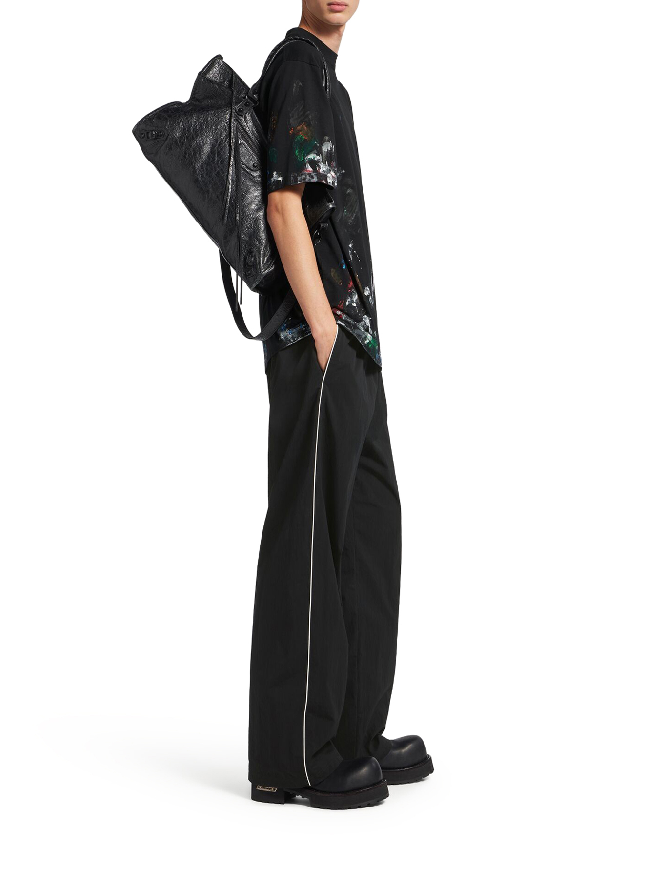 LE CITY LARGE BAG IN BLACK 8657652ACME1000 (Balenciaga / ハンドバッグ・ショルダーバッグ ) | Balenciaga (バレンシアガ)(2)