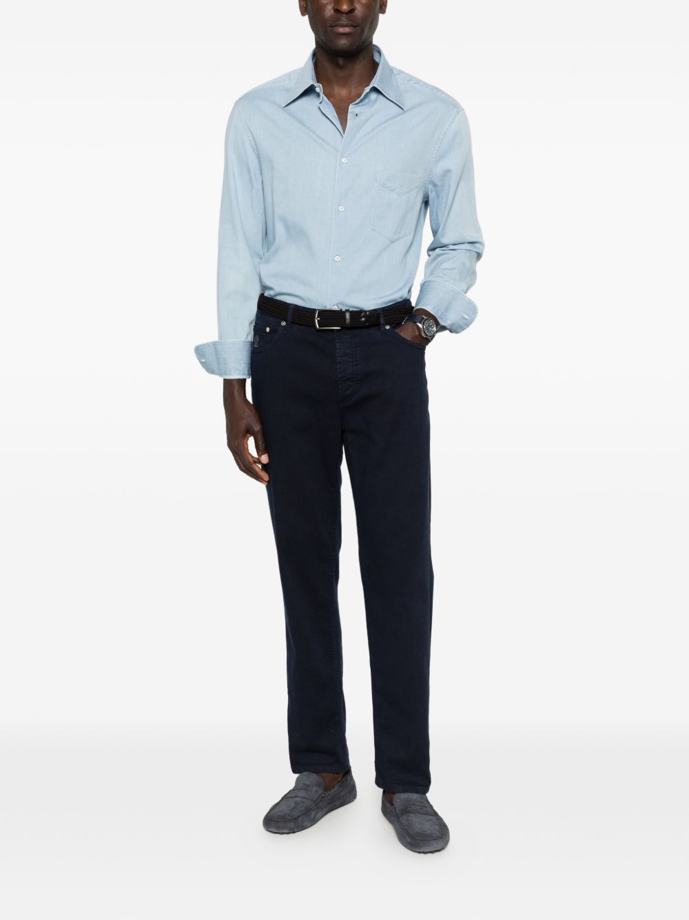 Brunello Cucinelli Shirts Clear Blue MR6830621C008 (Brunello Cucinelli / シャツ・ブラウス ) | Brunello Cucinelli (ブルネロ・クチネリ)(1)