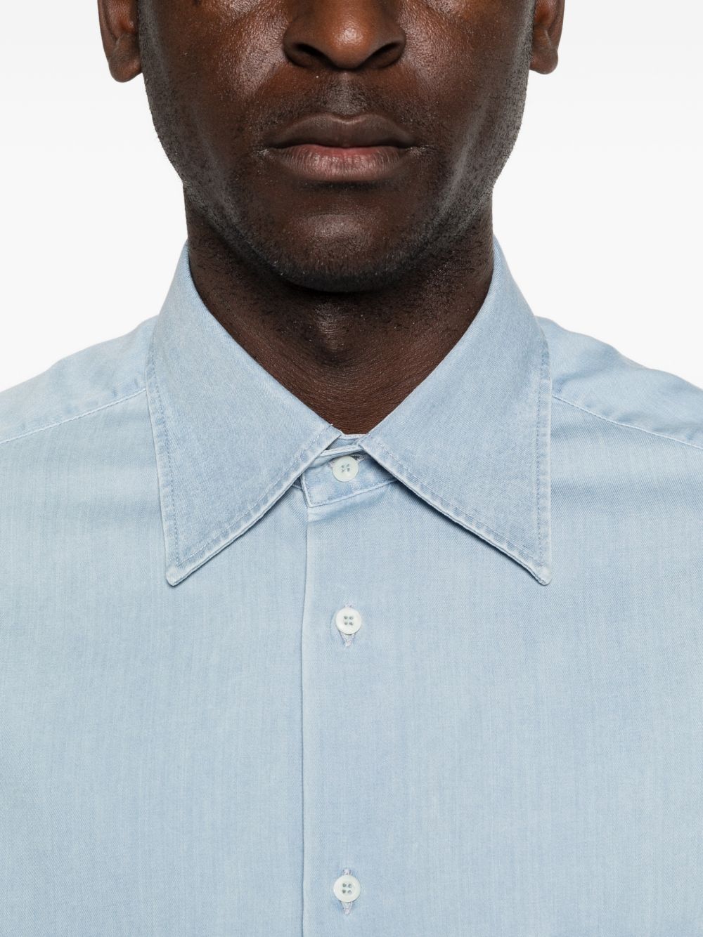 Brunello Cucinelli Shirts Clear Blue MR6830621C008 (Brunello Cucinelli / シャツ・ブラウス ) | Brunello Cucinelli (ブルネロ・クチネリ)(3)