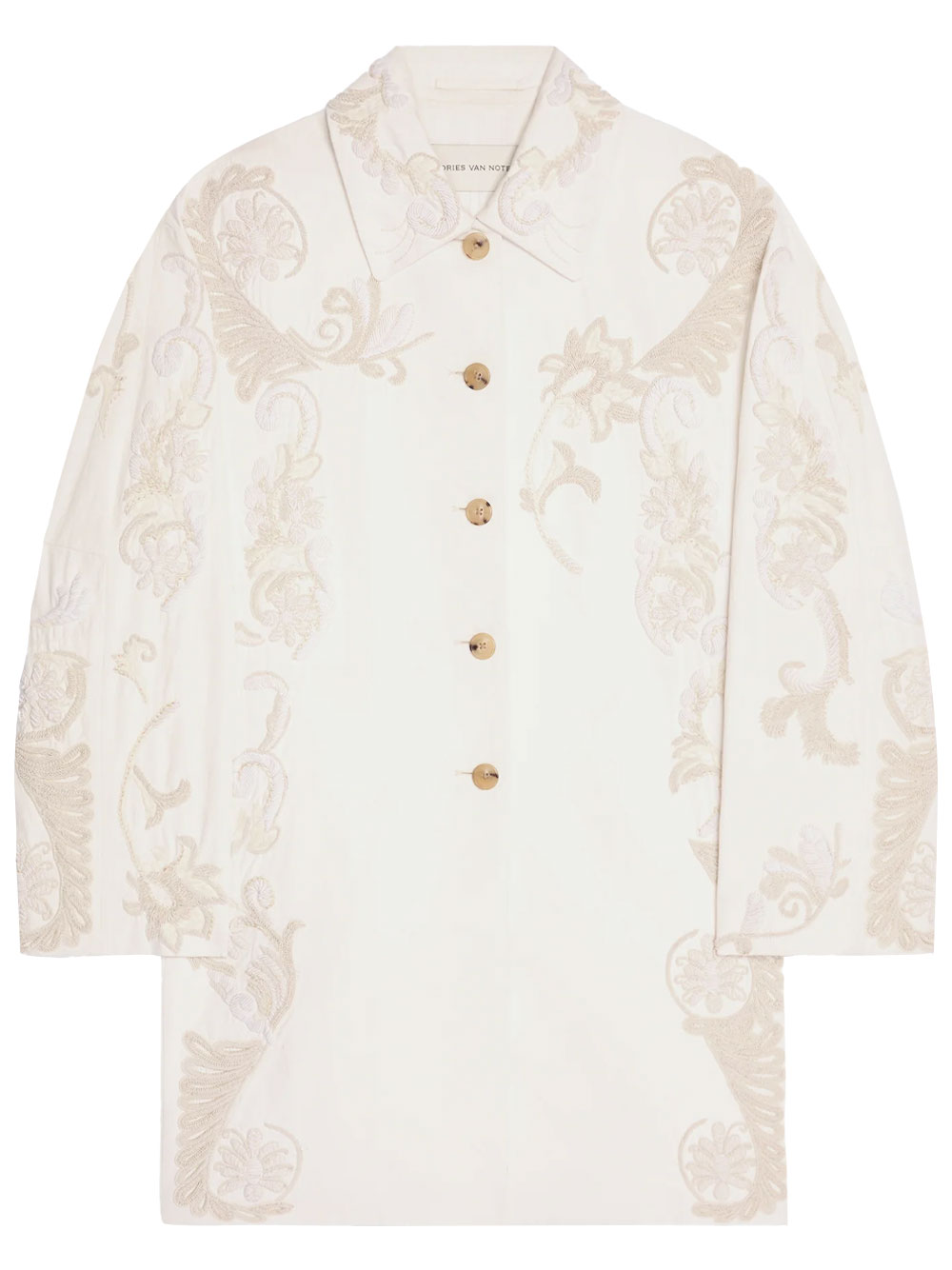 MATADOR HAND EMBROIDERY A-LINE COTTON COAT 01028433998 (Dries Van Noten / コート ) | Dries Van Noten (ドリスヴァンノッテン)