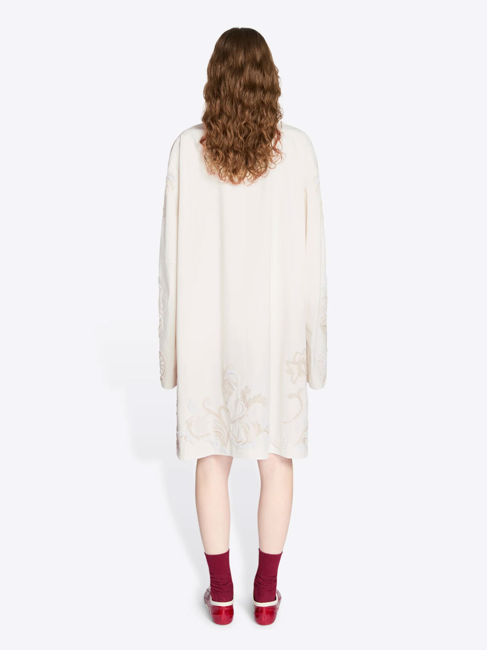 MATADOR HAND EMBROIDERY A-LINE COTTON COAT 01028433998 (Dries Van Noten / コート ) | Dries Van Noten (ドリスヴァンノッテン)(2)