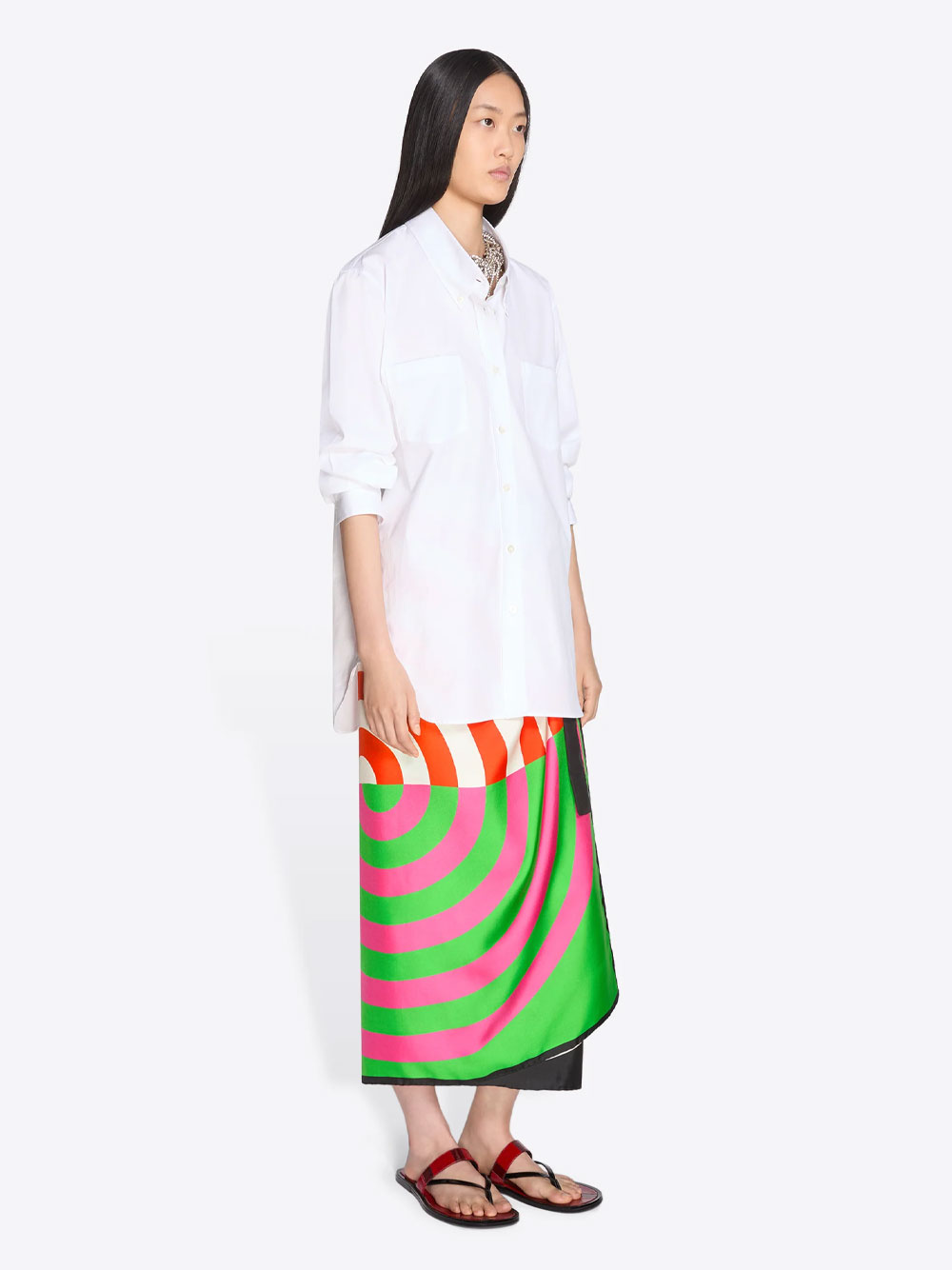 LOOSE FIT CLASSIC SHIRT IN COTTON POPLIN 01071233141 (Dries Van Noten / シャツ・ブラウス ) | Dries Van Noten (ドリスヴァンノッテン)(2)