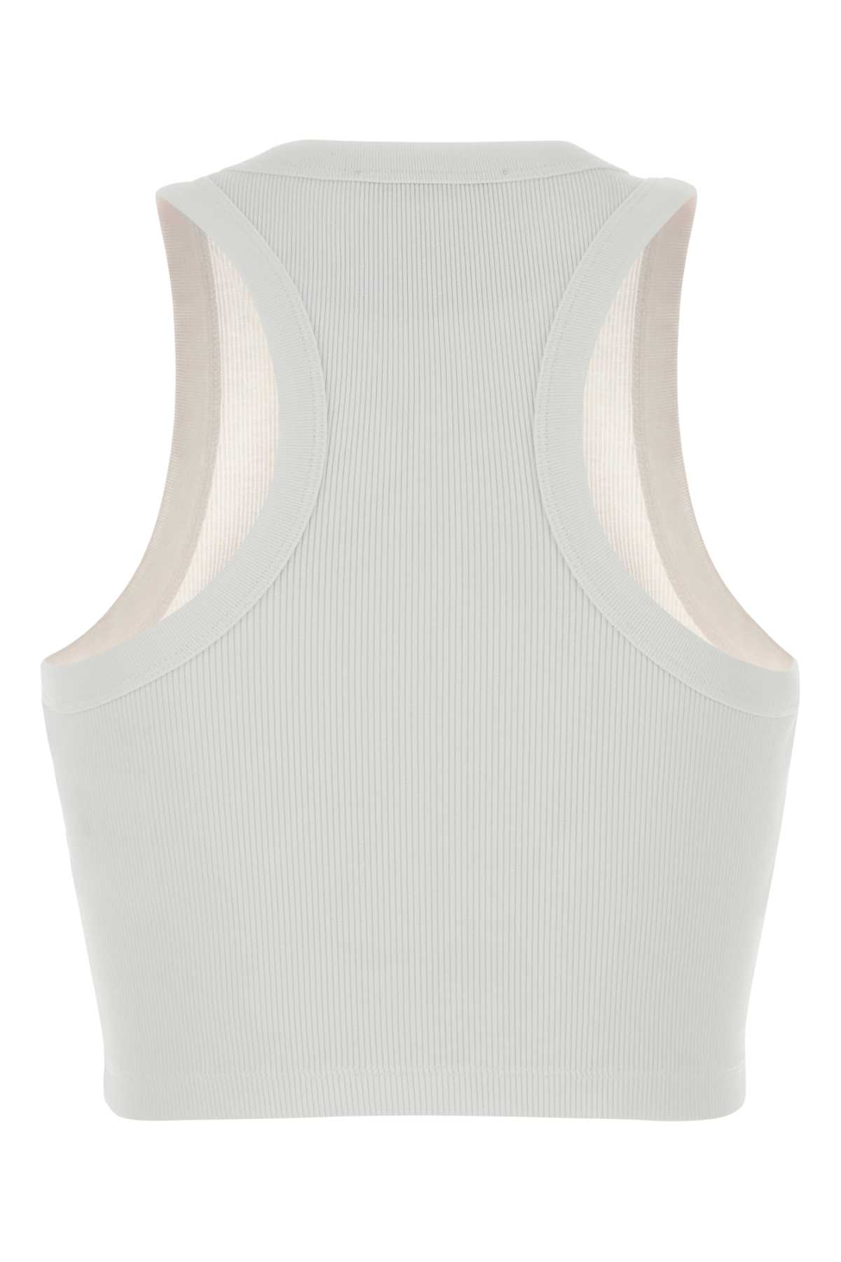 White stretch cotton crop-top BW70G7P7BR100 (GIVENCHY / タンクトップ・キャミソール ) | GIVENCHY (ジバンシィ)(1)