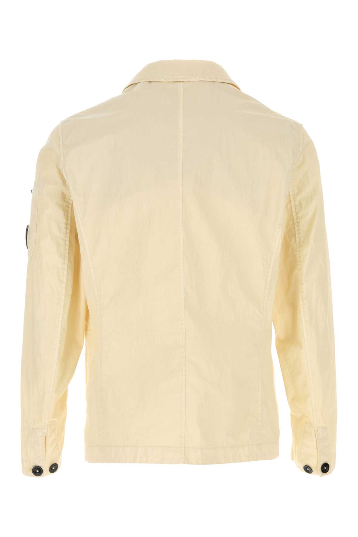 Cream cotton blend blazer 20CMBZ112A110543D114 (C.P. Company / ニット・セーター・カーディガン ) | C.P. Company (シーピーカンパニー)(1)
