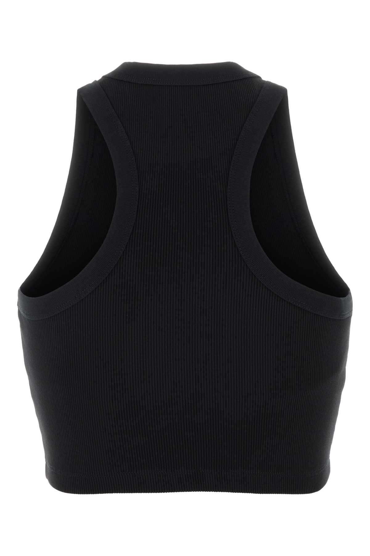 Black stretch cotton crop-top BW70G7P7BR001 (GIVENCHY / タンクトップ・キャミソール ) | GIVENCHY (ジバンシィ)(1)