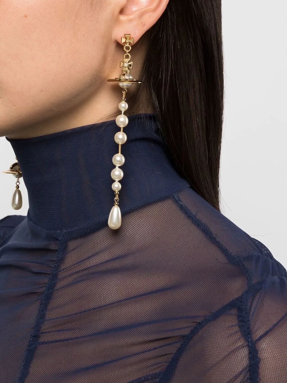 BROKEN PEARL PENDANT EARRINGS 62030002R118 (Vivienne Westwood / ピアス・イヤリング ) | Vivienne Westwood (ヴィヴィアン・ウェストウッド)(2)