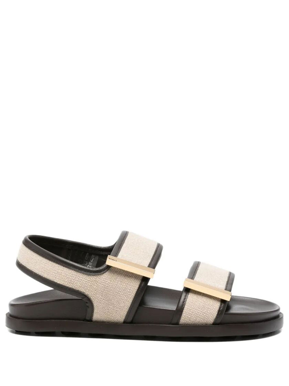 DOUBLE-STRAP FABRIC SANDALS WITH LEATHER DETAILING XXW68K0KG30V8C9P26 (Tod's / サンダル ) | Tod's (トッズ)