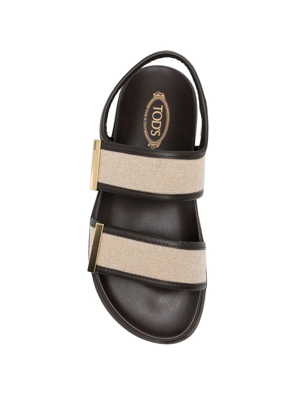 DOUBLE-STRAP FABRIC SANDALS WITH LEATHER DETAILING XXW68K0KG30V8C9P26 (Tod's / サンダル ) | Tod's (トッズ)(3)