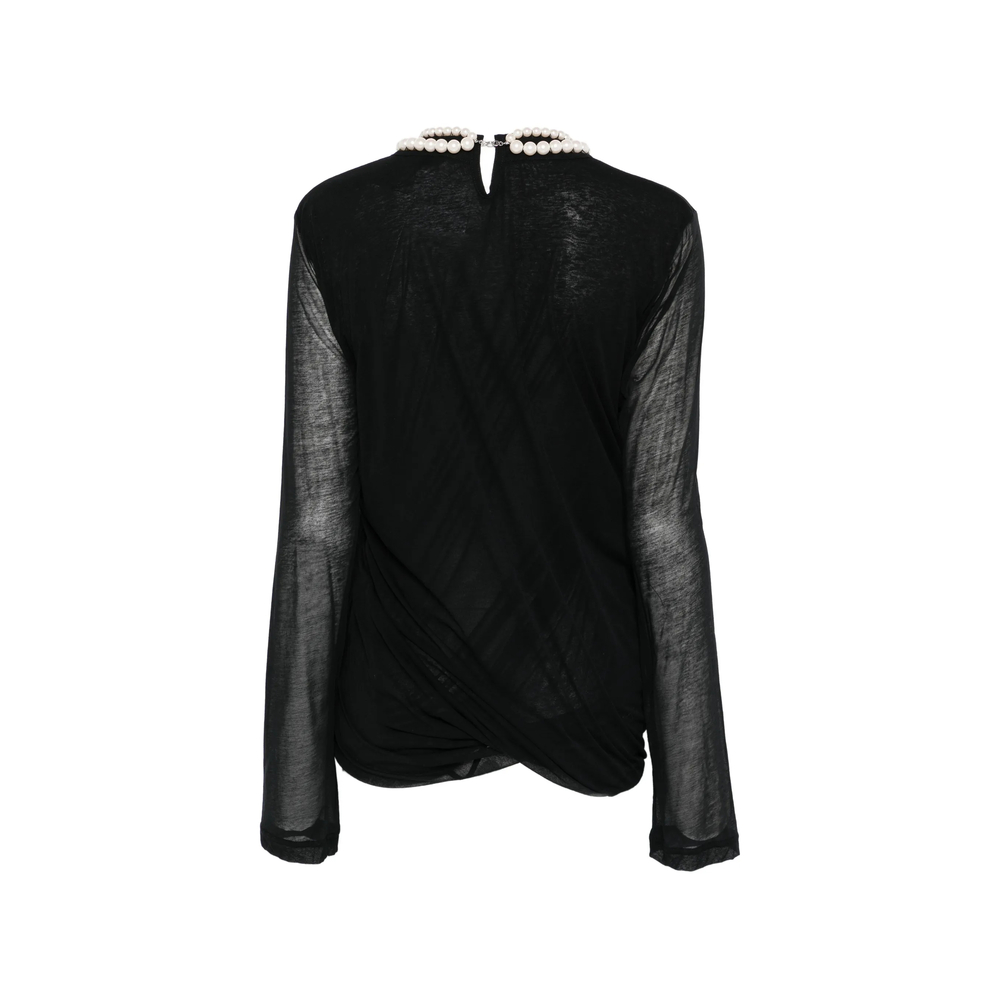 T-shirt Junya Watanabe JQT008BLACK (JUNYA WATANABE / シャツ・ブラウス ) | JUNYA WATANABE (ジュンヤ ワタナベ)(1)