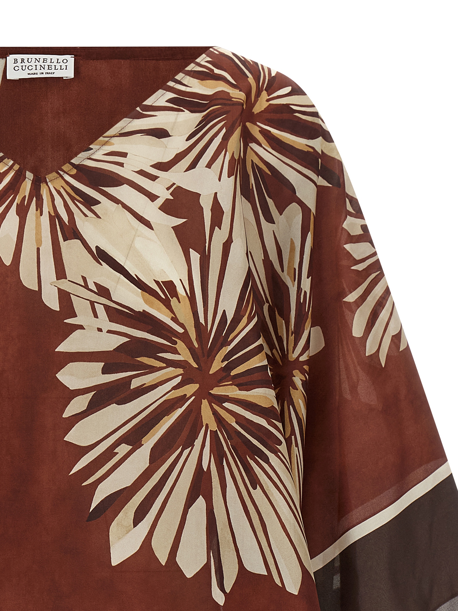 Silk scarf blouse MQ954HT502C008 (Brunello Cucinelli / シャツ・ブラウス ) | Brunello Cucinelli (ブルネロ・クチネリ)(2)