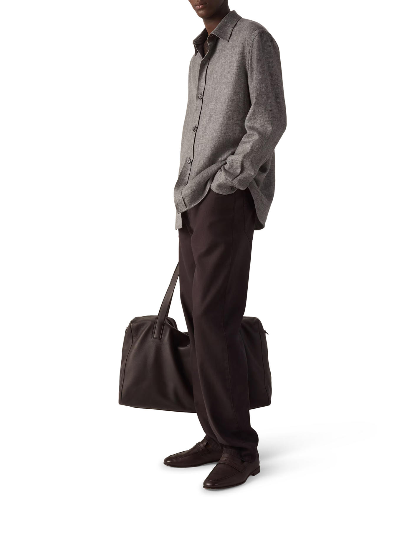 OVERSHIRT IN CASHMERE LINEN AND SILK UHV75A3SOT52M09G (ZEGNA / シャツ・ブラウス ) | ZEGNA (ゼニア)(1)