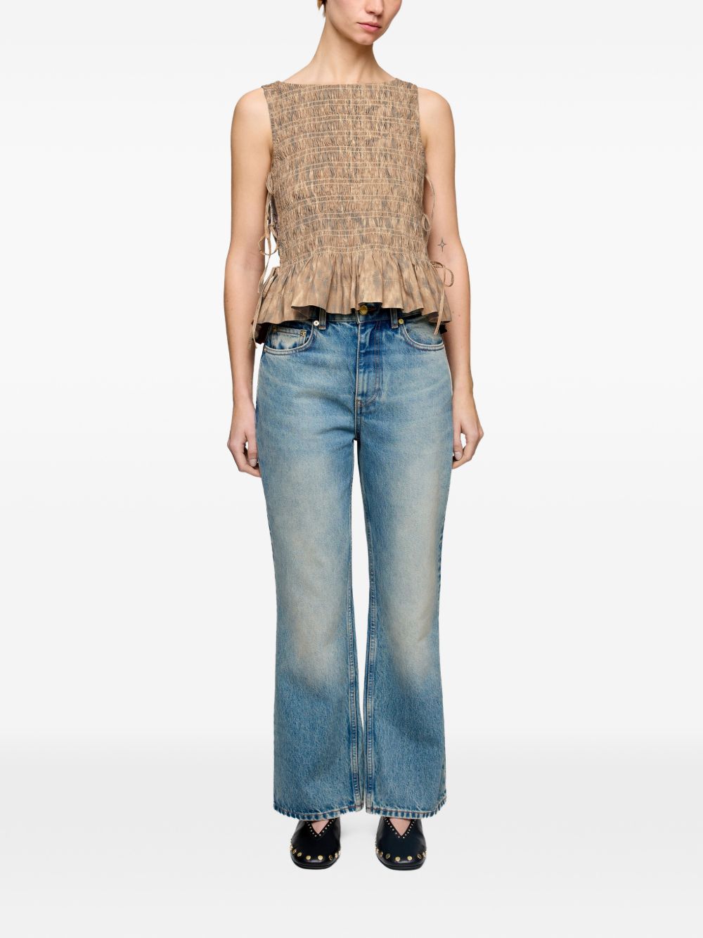 GANNI Top Beige A1040271ZZT (GANNI / タンクトップ・キャミソール ) | GANNI (ガニー)(1)