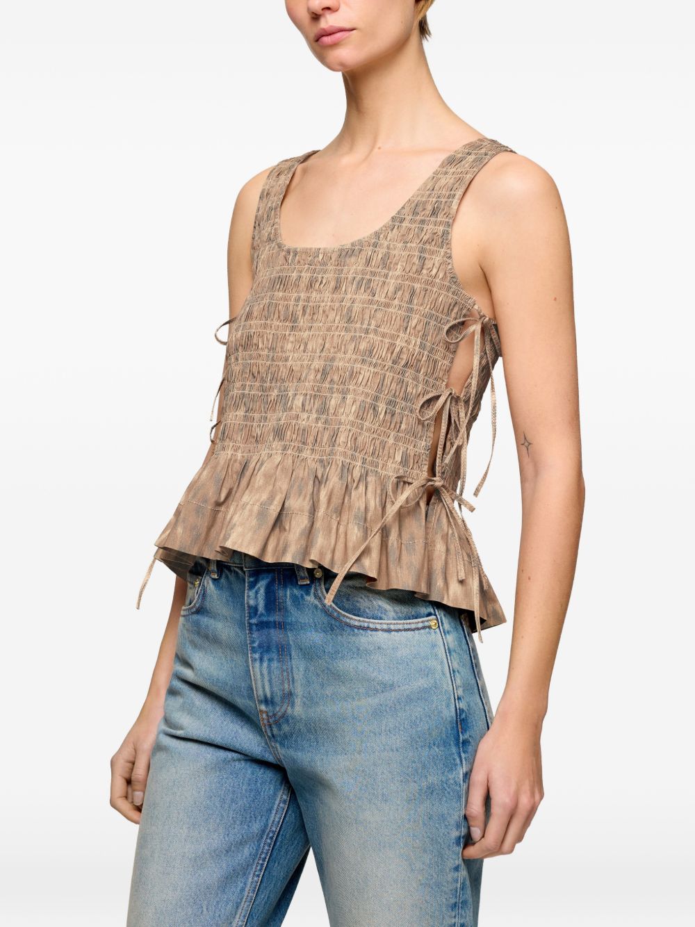 GANNI Top Beige A1040271ZZT (GANNI / タンクトップ・キャミソール ) | GANNI (ガニー)(3)