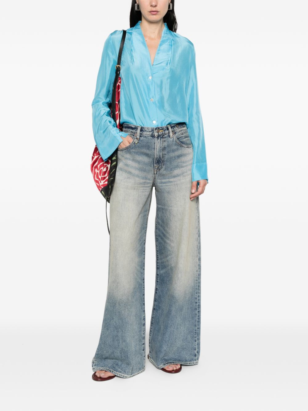 Forte Forte Shirts Blue 14859MYSHIRTMIDNIGHT (forte_forte / シャツ・ブラウス ) | forte_forte (フォルテ フォルテ)(1)