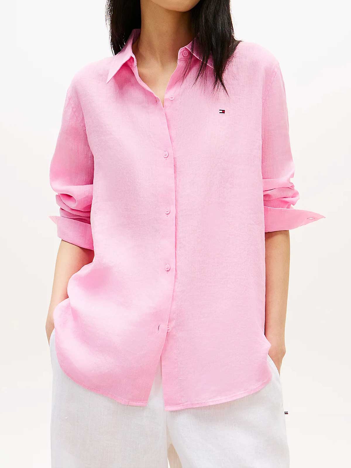 Linen Relaxed Ls Shirt WW0WW44679TOR (TOMMY HILFIGER / シャツ・ブラウス ) | TOMMY HILFIGER (トミーフィルフィガー)(1)