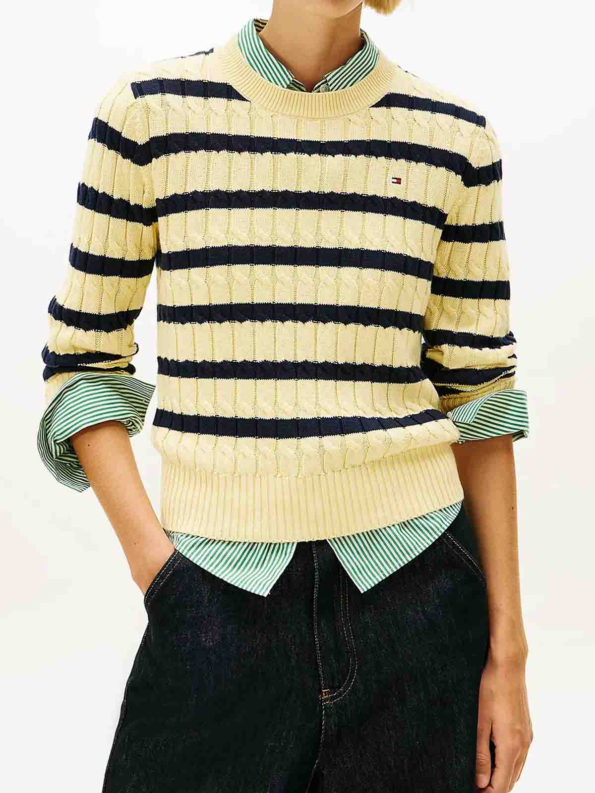 Sweater WW0WW476440FV (TOMMY HILFIGER / ニット・セーター・カーディガン ) | TOMMY HILFIGER (トミーフィルフィガー)(1)