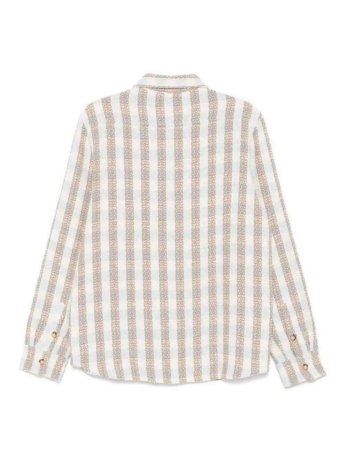 Boucle Long Sleeve Shirt BS2304FT004CHK (Blue Sky Inn / シャツ・ブラウス ) | Blue Sky Inn (ブルースカイ イン)(1)