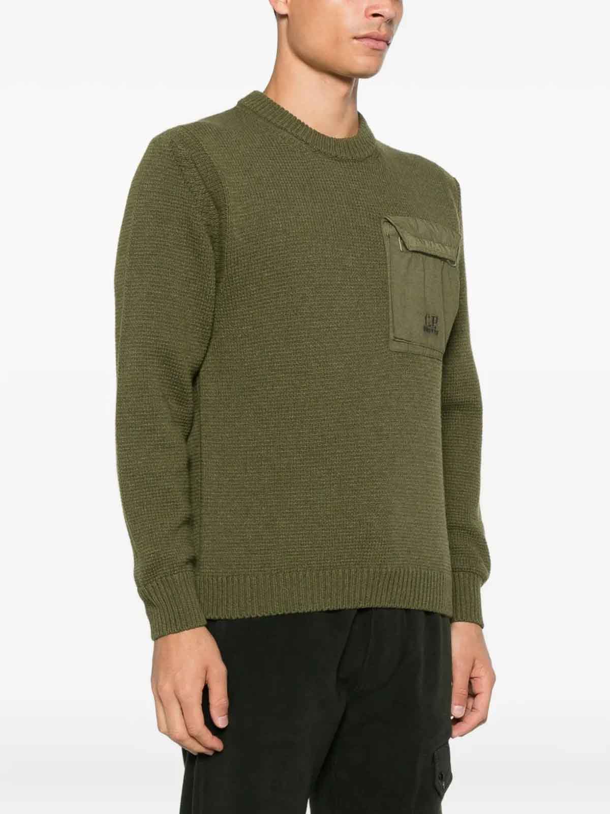 Wool Crew Neck 19CMKN244A110149M652 (C.P. Company / ニット・セーター・カーディガン ) | C.P. Company (シーピーカンパニー)(2)