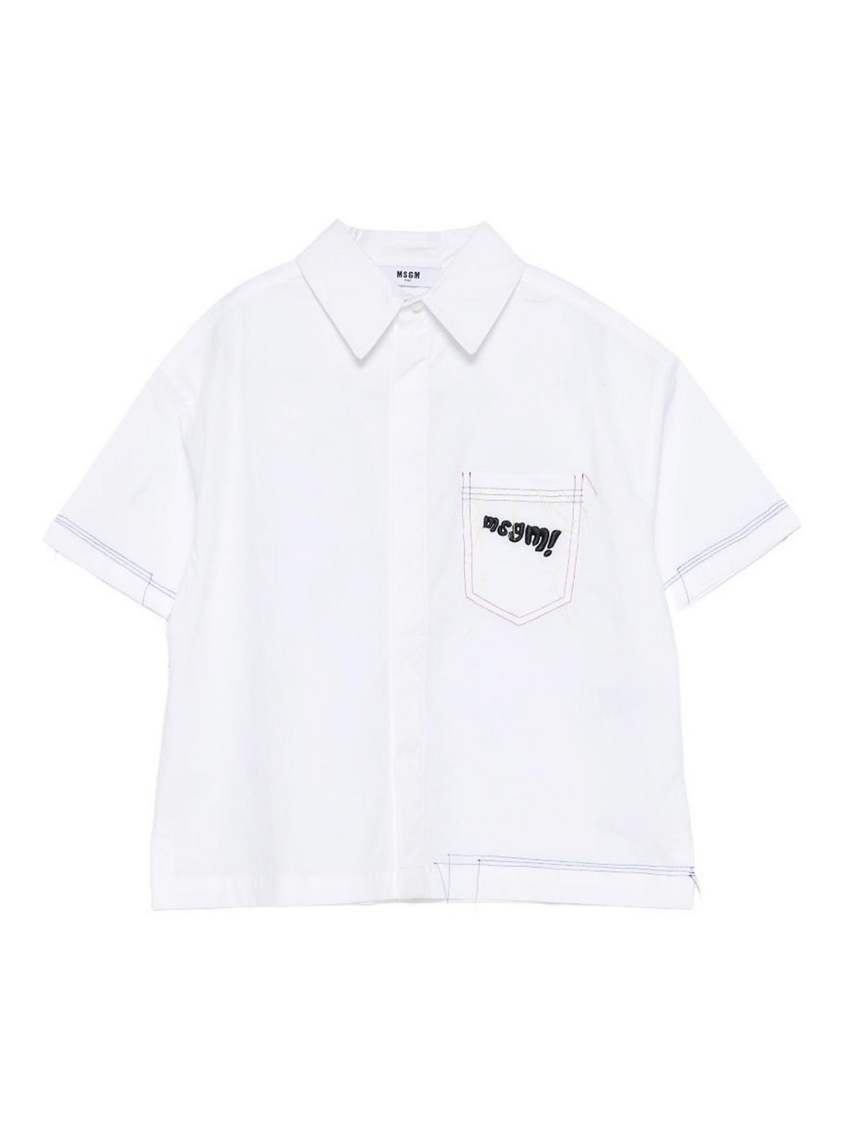 Shirt With Logo S6MSJUSI141001 (MSGM / シャツ・ブラウス ) | MSGM (エムエスジーエム)