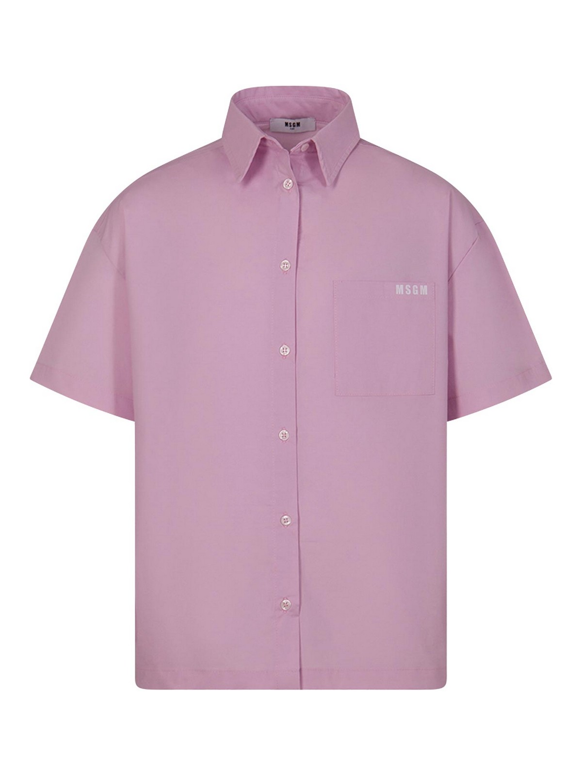 Shirt With Logo S6MSJGSI163MS070 (MSGM / シャツ・ブラウス ) | MSGM (エムエスジーエム)