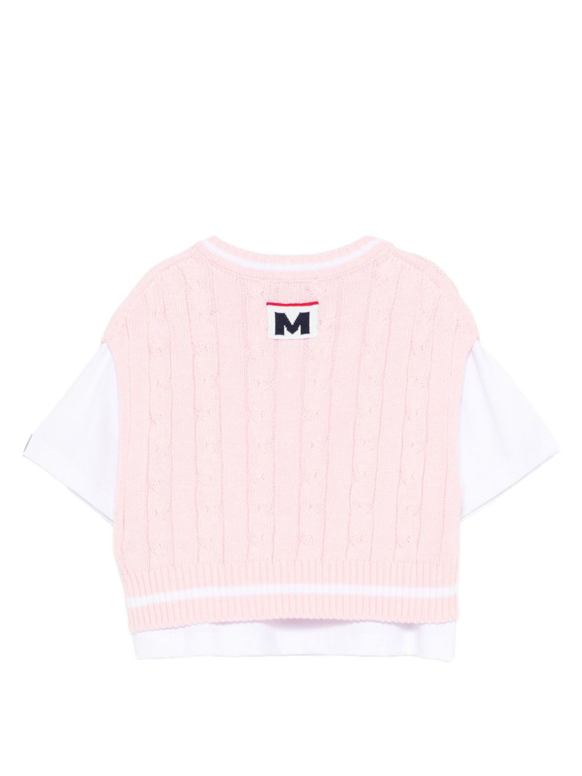T-Shirt With Vest S6MSJGTH03400178 (MSGM / ニット・セーター・カーディガン ) | MSGM (エムエスジーエム)(1)