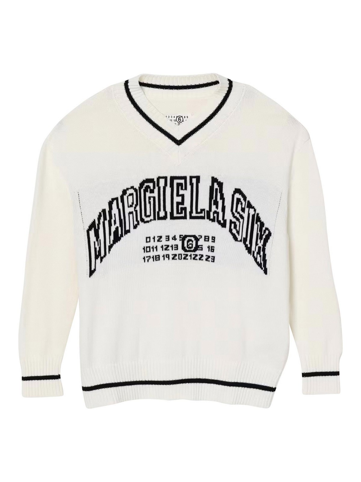 Pullover with logo M60987MM07TM6101 (MM6 Maison Margiela / ニット・セーター・カーディガン ) | MM6 Maison Margiela (エムエムシックス)