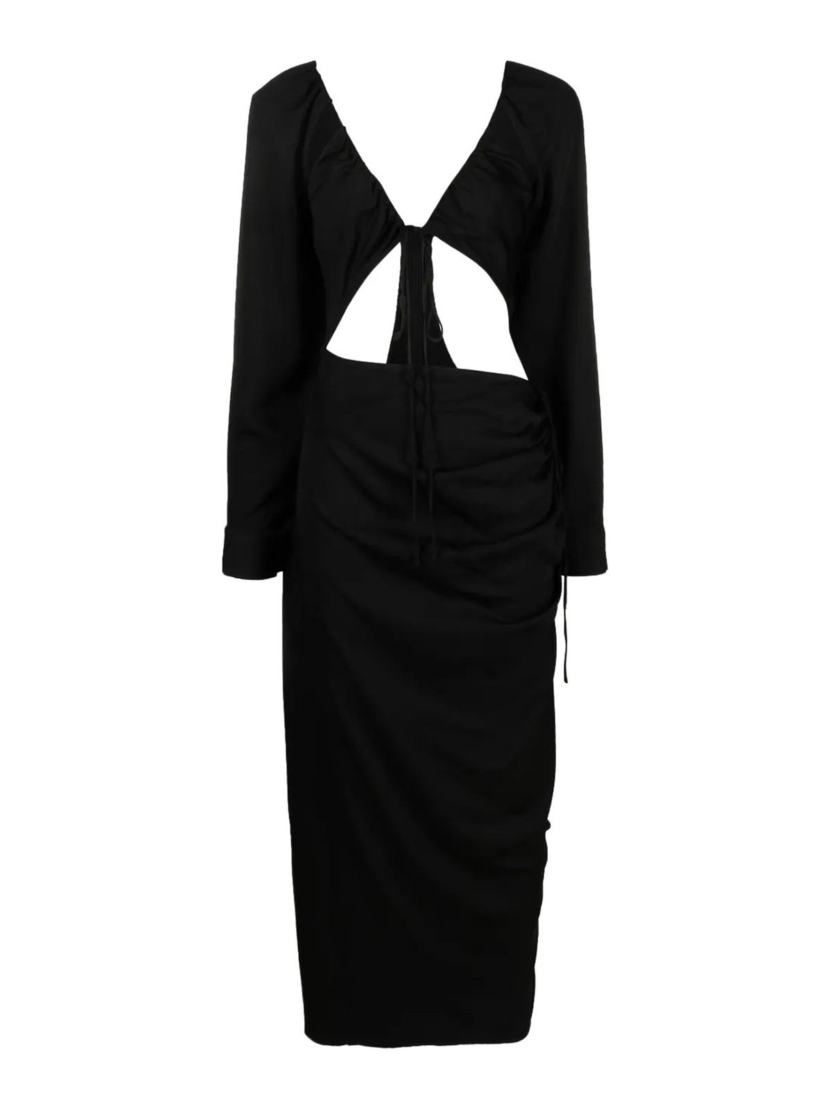 Rauched Tie Floating Sleeve Dress 23013130BLACK (CHRISTOPHER ESBER / ワンピース・ドレス・オールインワン ) | CHRISTOPHER ESBER (クリストファー エスバー)(1)