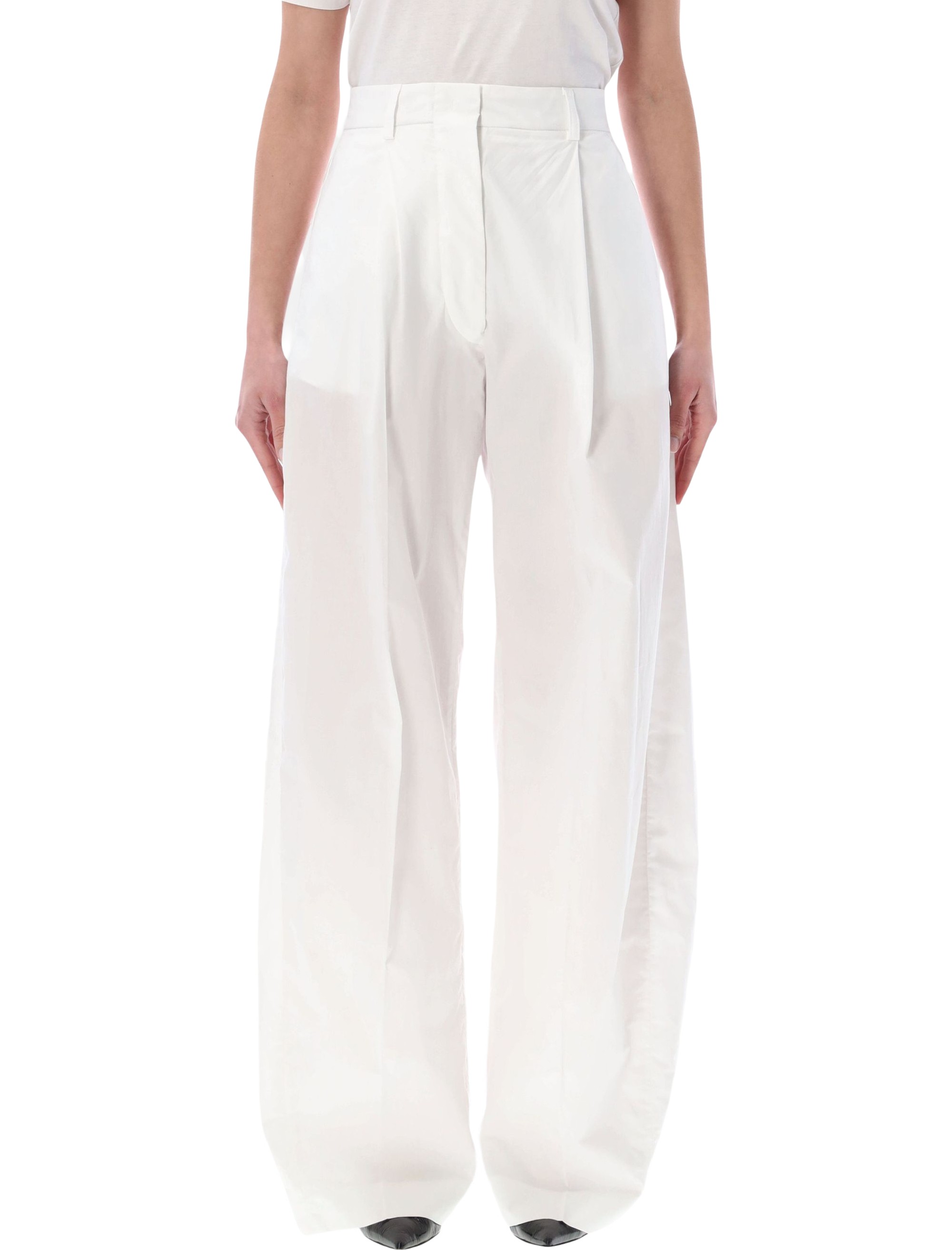 THE LATEST Trousers White 3111T0160T0001 (TheLatest / パンツ ) | TheLatest (ザレイテスト)