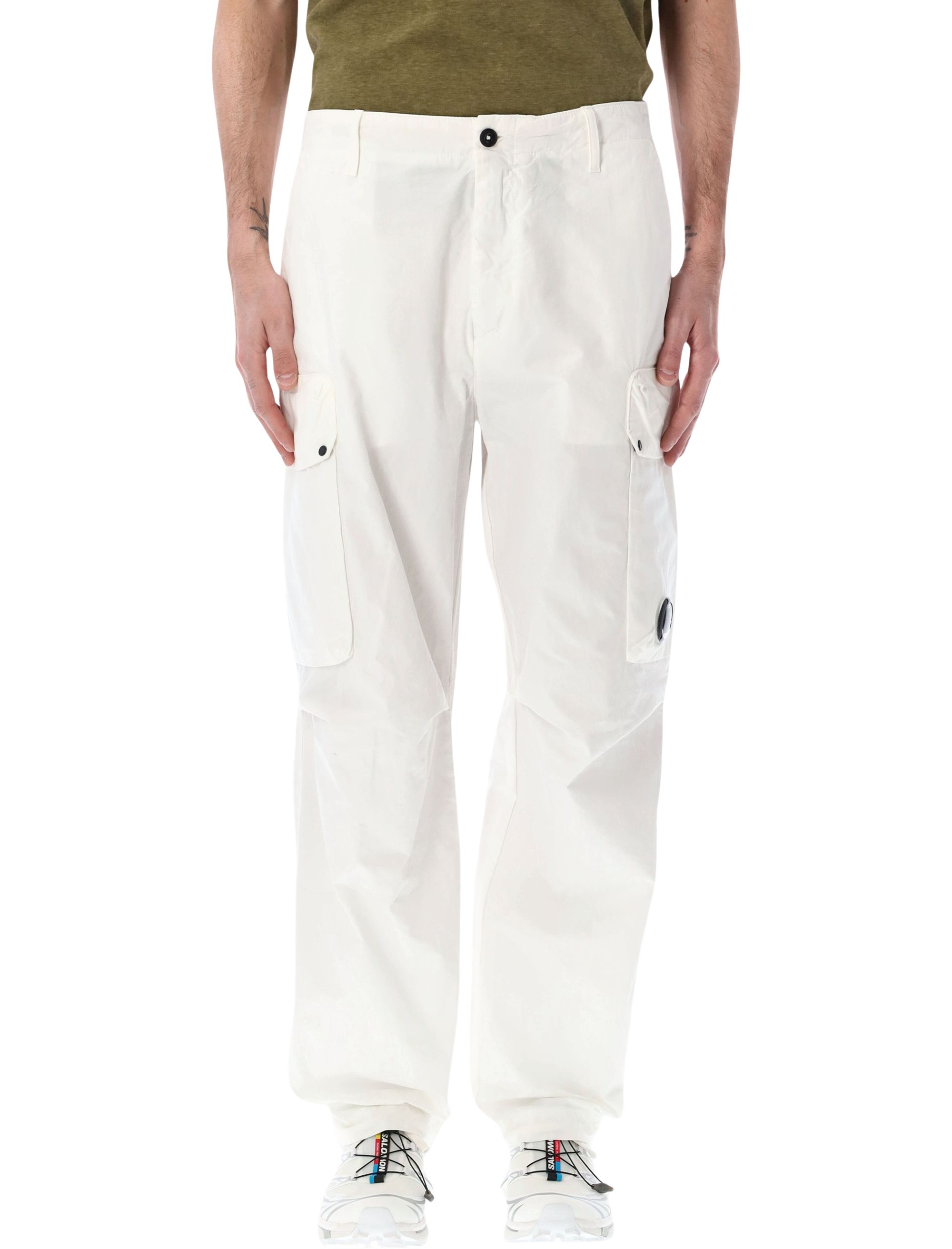 C.P. COMPANY Trousers White 20CMPA128A110325G103 (C.P. Company / パンツ ) | C.P. Company (シーピーカンパニー)