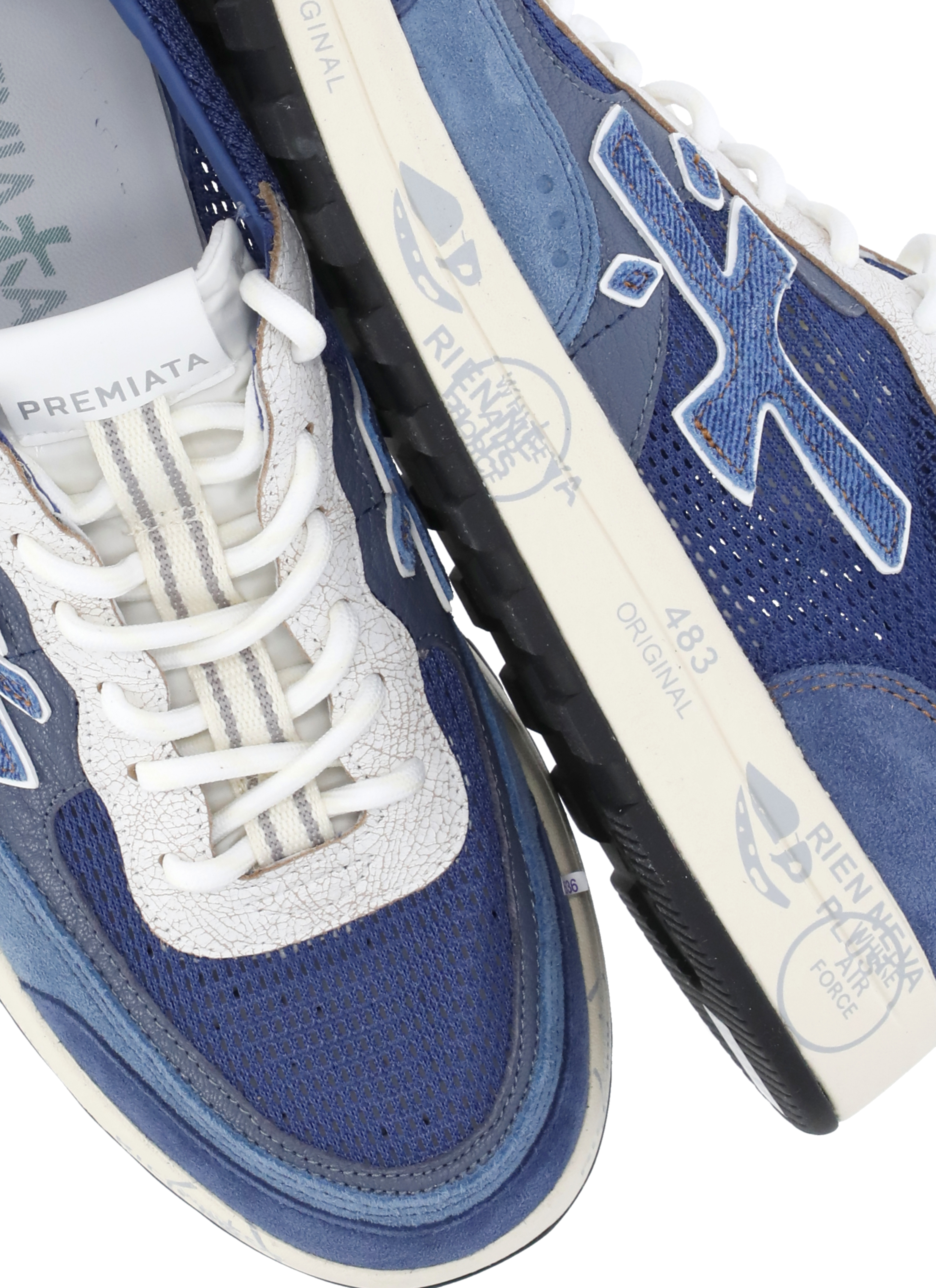 White Premiata Sneakers Blue NOUS8067 (PREMIATA / スニーカー ) | PREMIATA (プレミアータ)(4)