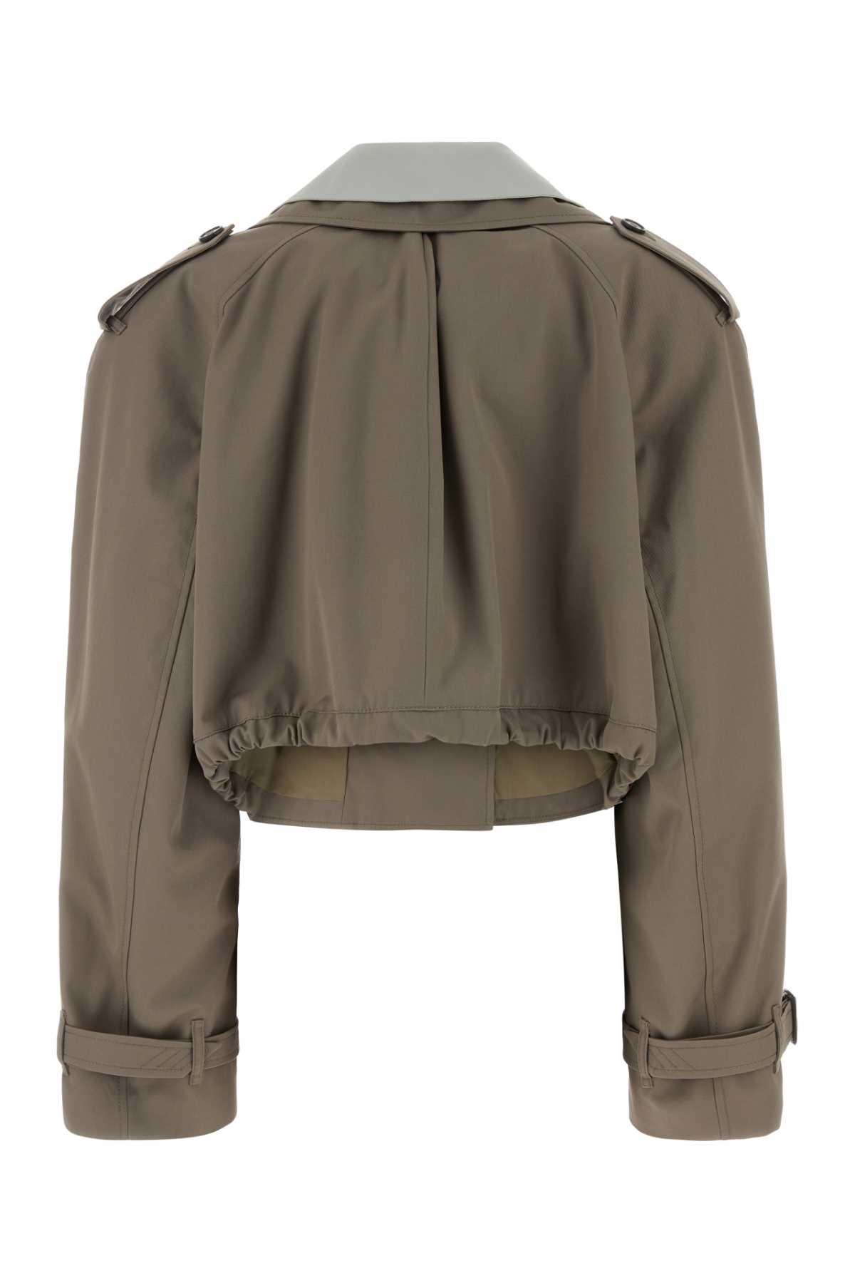 Dove grey gabardine trench coat 260WCB00111PLC003AA700 (THE ATTICO / コート ) | THE ATTICO (ジ・アティコ)(1)