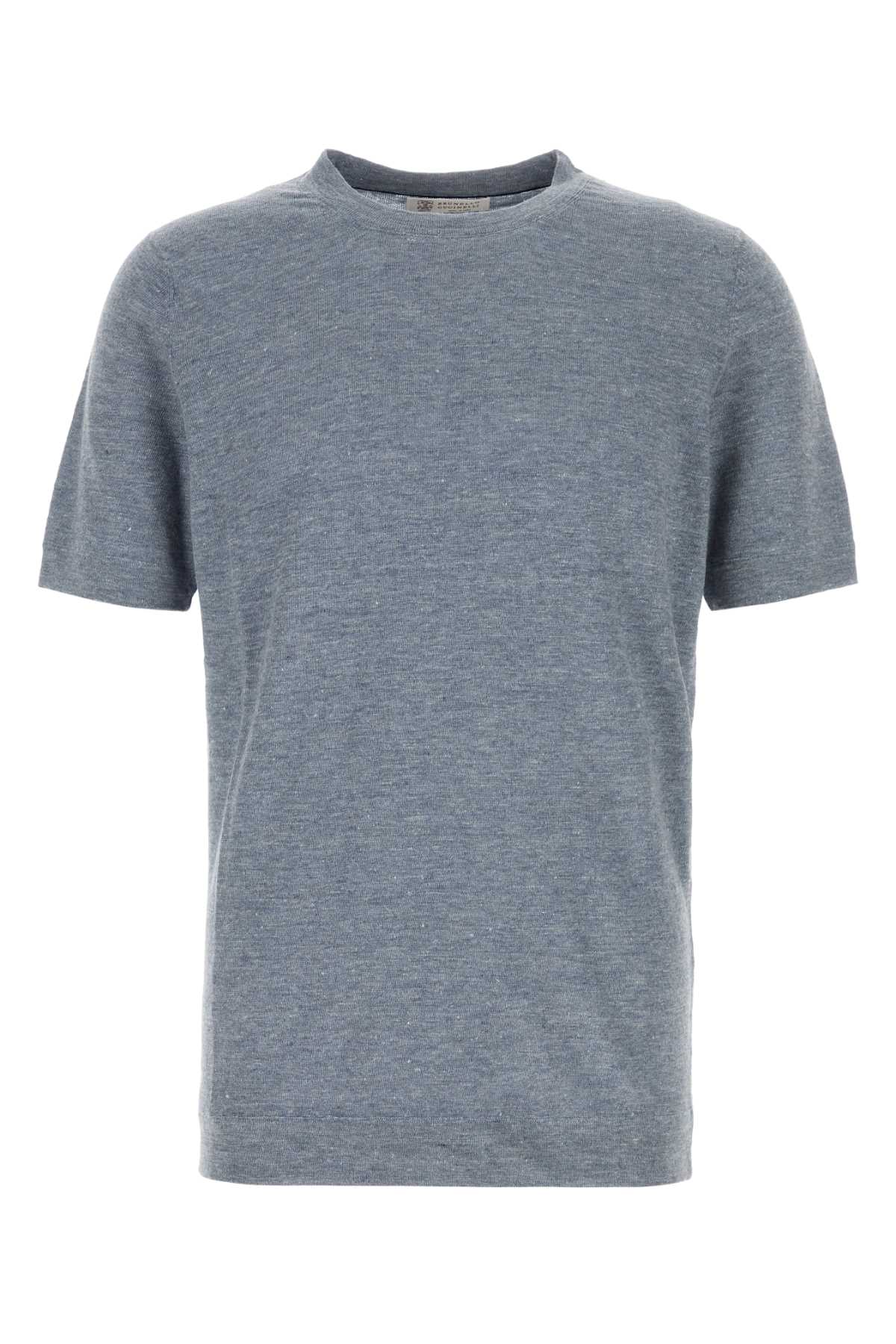 Melange air force blue linen blend sweater M2L00340C7864 (Brunello Cucinelli / ニット・セーター・カーディガン ) | Brunello Cucinelli (ブルネロ・クチネリ)