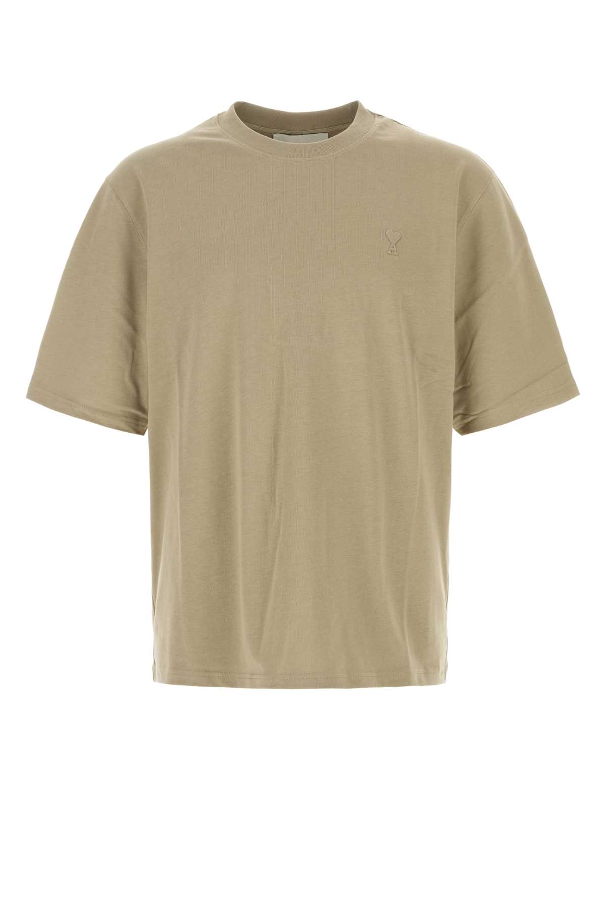 Cappuccino cotton t-shirt UTS341726A036 (AMI Paris / Tシャツ・カットソー ) | AMI Paris (アミパリス)