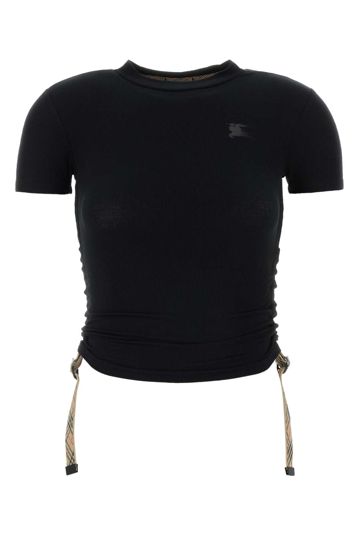 Black stretch cashmere blend t-shirt 8117068A1189 (Burberry / Tシャツ・カットソー ) | Burberry (バーバリー)