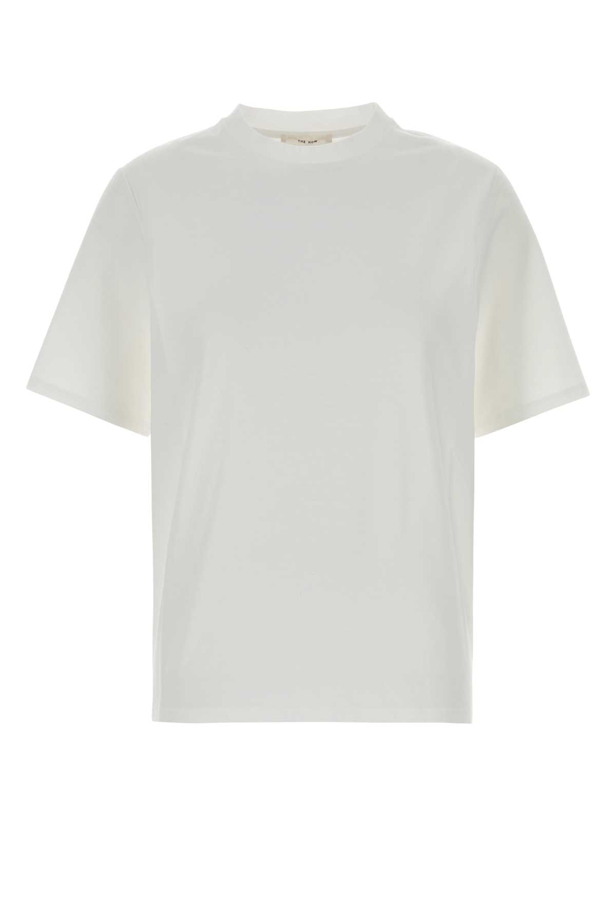 White cotton Chiara t-shirt 5739SK220WHT (The Row / Tシャツ・カットソー ) | The Row (ザ・ロウ)