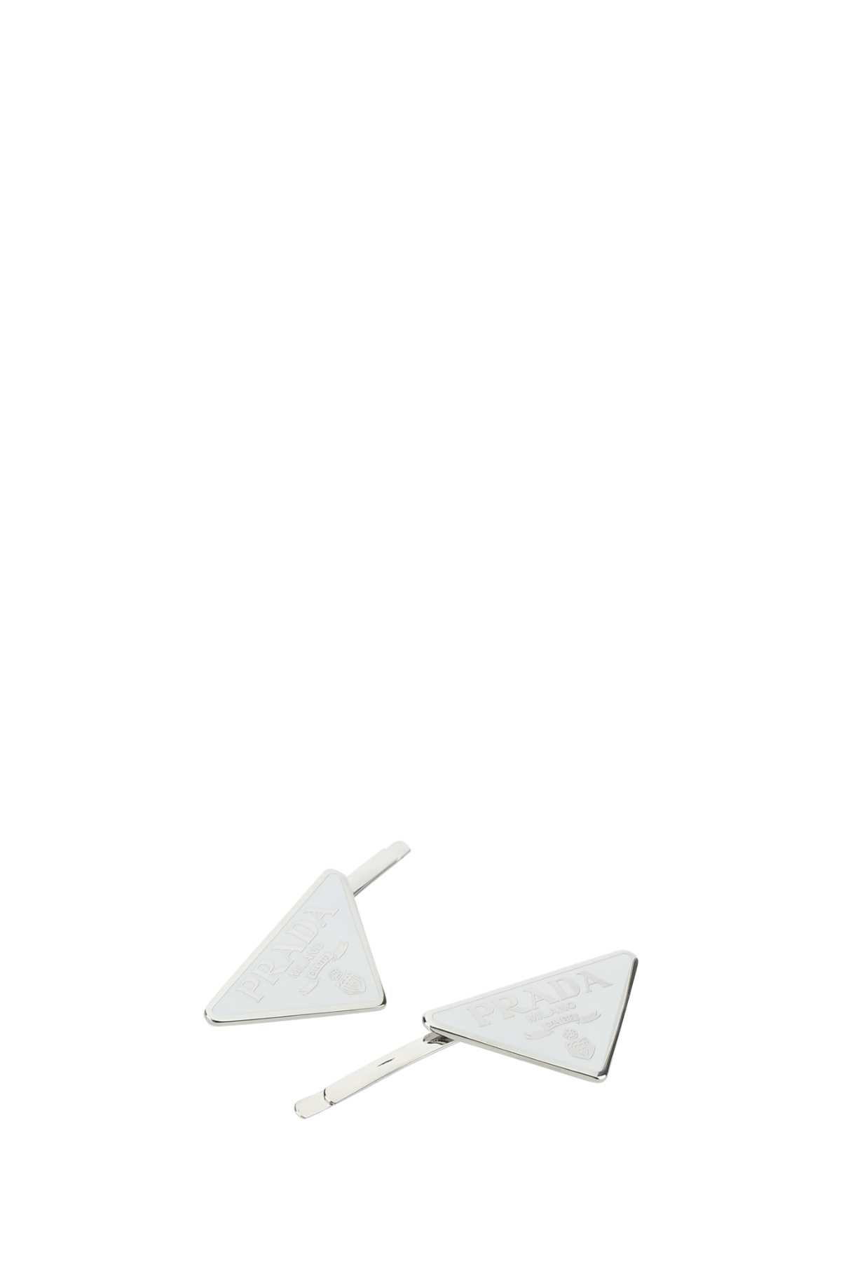 White metal hair clip 1IF0512BA6F0009 (Prada / ヘッドアクセサリー ) | Prada (プラダ)(1)