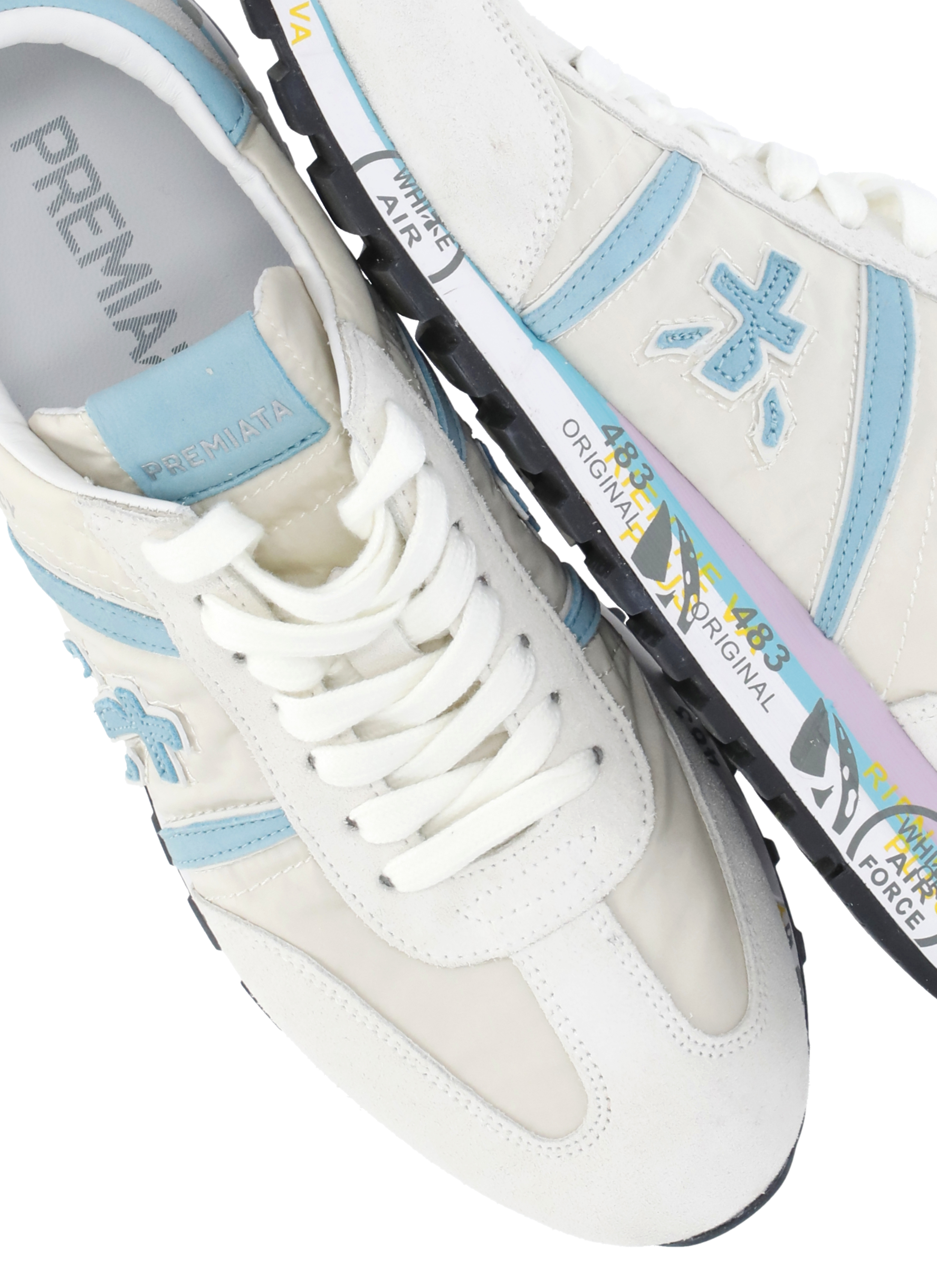 White Premiata Sneakers Ivory LUCYD018143 (PREMIATA / スニーカー ) | PREMIATA (プレミアータ)(4)