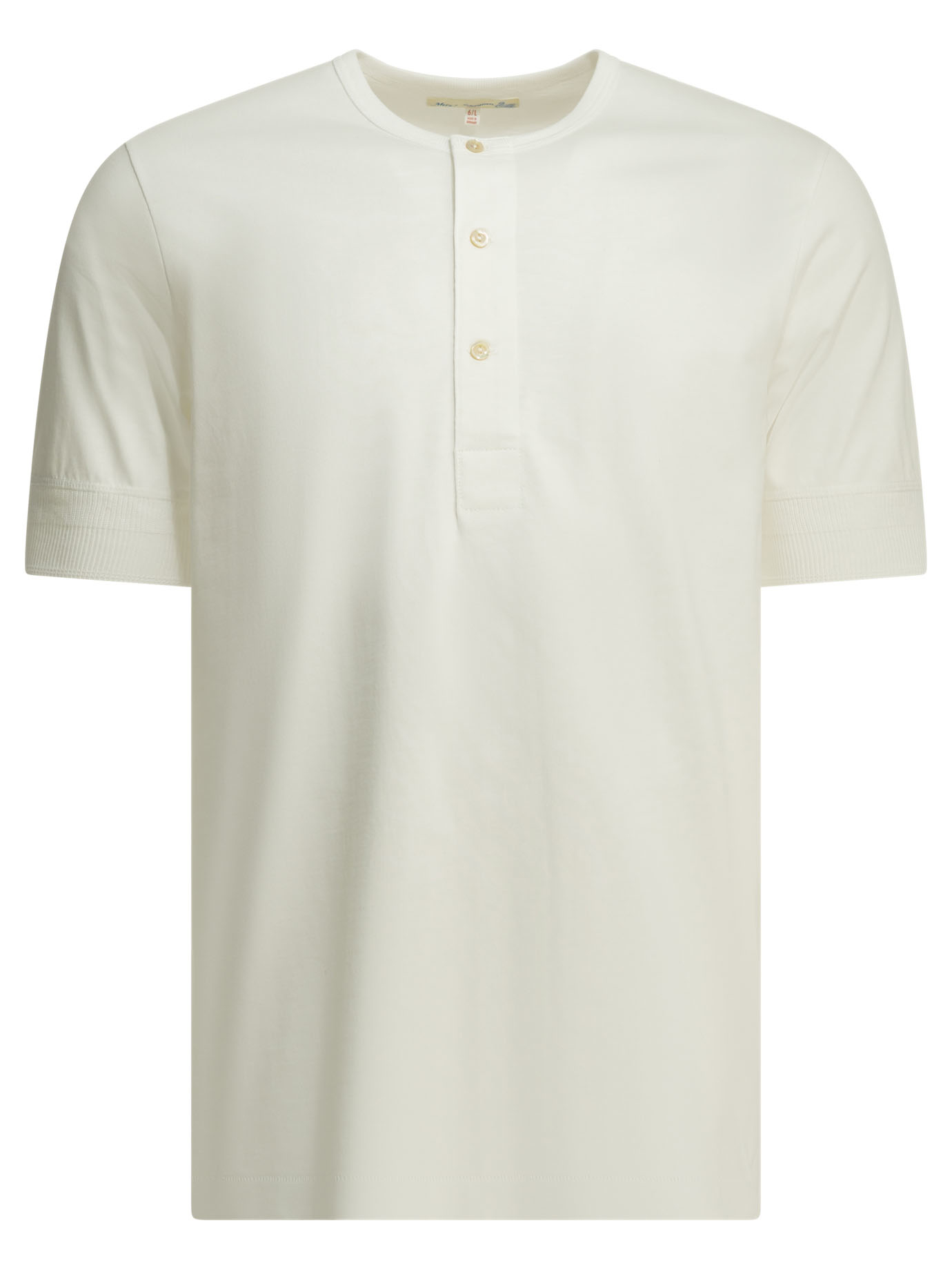 "103 Maco-Imit" Henley t-shirt 2M0701 (Merz b. Schwanen / Tシャツ・カットソー ) | Merz b. Schwanen (メルツ・ベー・シュヴァーネン)