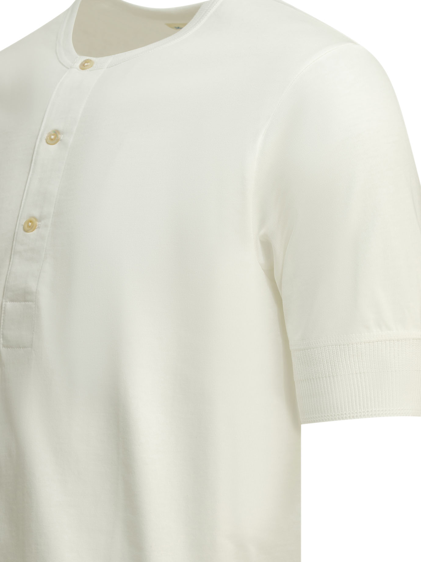 "103 Maco-Imit" Henley t-shirt 2M0701 (Merz b. Schwanen / Tシャツ・カットソー ) | Merz b. Schwanen (メルツ・ベー・シュヴァーネン)(3)