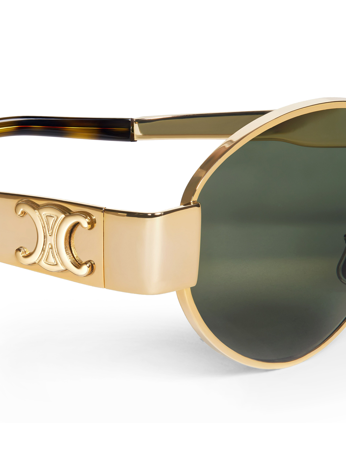 TRIOMPHE METAL 01 SUNGLASSES IN GOLD / GREEN METAL 4S235CMLB35SG (CELINE / サングラス・アイウェア ) | CELINE (セリーヌ)(3)
