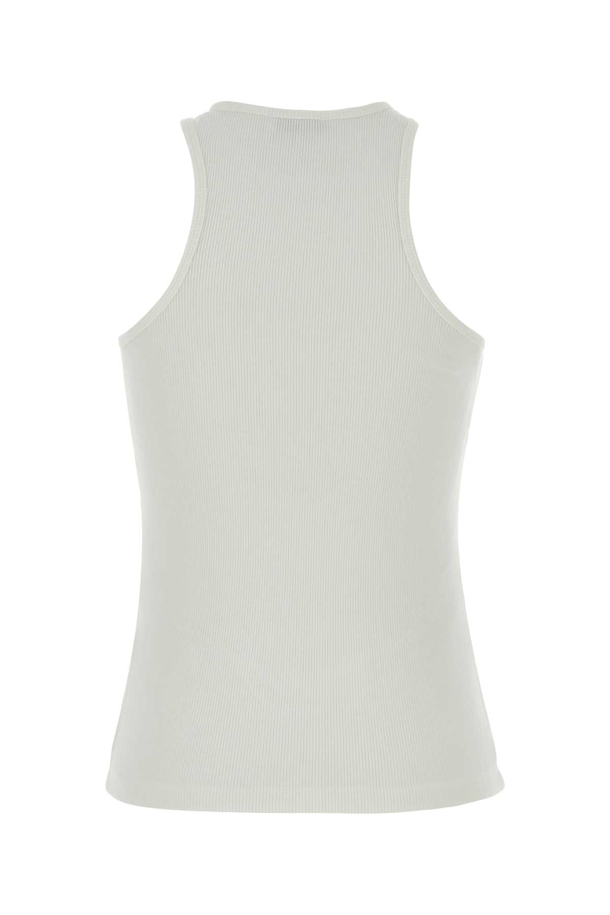 White stretch viscose Cole tank top A0812206IVY42 (ANINE BING / タンクトップ・キャミソール ) | ANINE BING (アニン ビン)(1)
